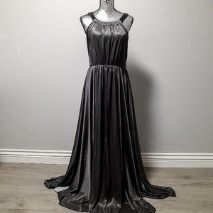 NWT Satin Halter Neck Gown - Medium
